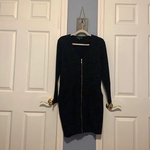 Black zipper dress